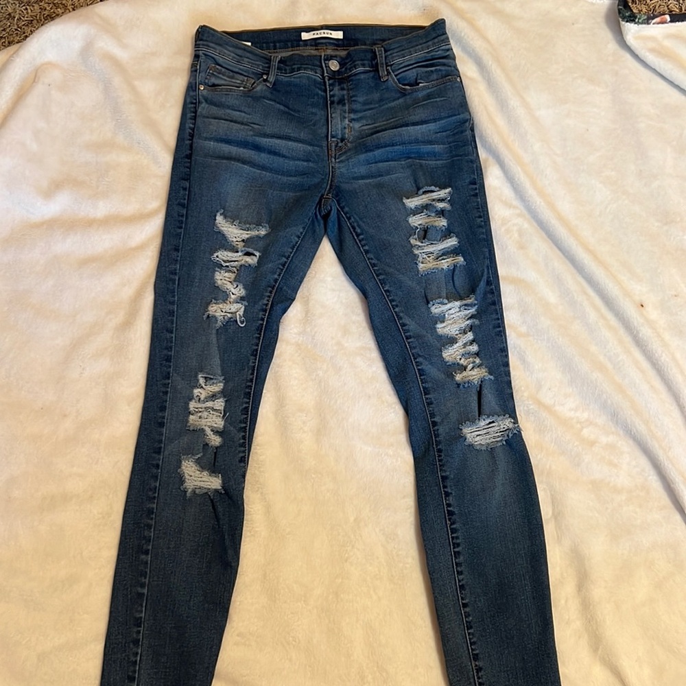 pacsun blue ripped jeans, 26